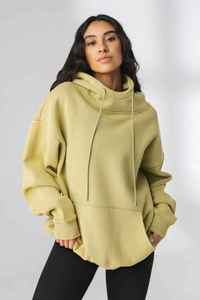 Top Selling <b>Gym</b> OEM Short Knitted 100% Cotton Casual High Neck Unisex Oversized Custom Color <b>Hoodie</b> for Women with Hood - Product Image 3