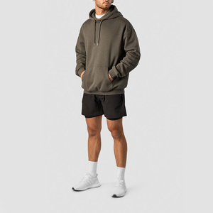 Sweat-shirt à capuche personnalisé pour homme, imprimé par sublimation, en polyester/coton, molleton thermique, streetwear décontracté, hiver, 300g - Product Image 5