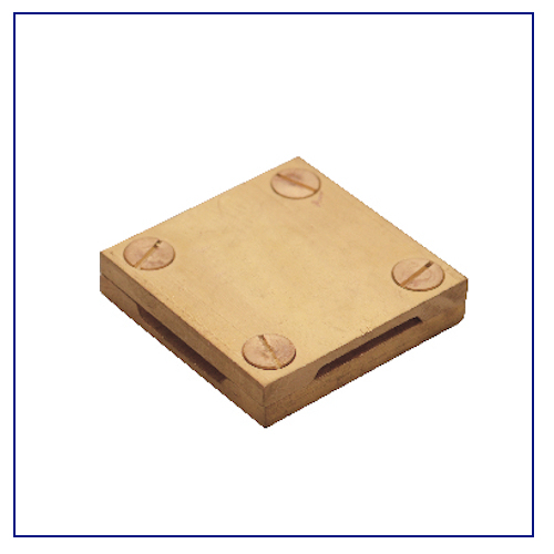 Brass Square Test Clamp High Conductivity Earth Bonding Connector for Lightning Protection Systems Grounding Rod Hardware Link
