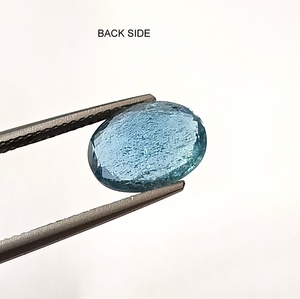 Aigue-marine bleue naturelle du Mozambique, taille ovale, 2,75 carats, pierre précieuse facettée non montée pour bijoux - Product Image 5