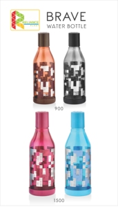 Bouteille d'eau en plastique Reliance Plast, bleu rose, design moderne, bouchon à vis, sans BPA, pour les voyages en plein air, la randonnée, unisexe - Product Image 3