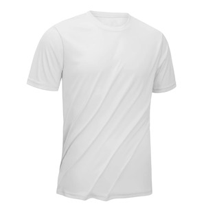 Summer Lightweight Cotton Quick Dry Breathable <b>Stretchy</b> <b>Men's</b> Blank Sports T-Shirt Crew Neck Short Sleeve Active-Wear Tops - Product Image 6