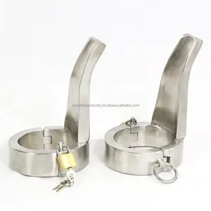 Manufacturer And Wholesale Supplier Deluxe Heals Ankle Stainless Steel Male And Female Bdsm Handcuffs And Ankle Cuffs