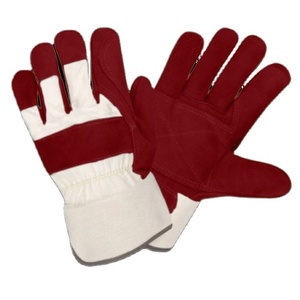 Guantes de Trabajo Reforzados de Cuero Vacuno, Reflectantes, de Seguridad Industrial, para Construcción, Ropa de Seguridad Personal Reflectante - Product Image 2