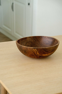 Tazón de Madera de Acacia de Diseño Clásico y Ecológico en Diferentes Tamaños para Frutas o Ensaladas, Ideal para Regalos - Product Image 4