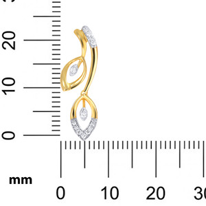 Modern Nature Leaf <b>Dangle</b> <b>Earrings</b> 14K Gold Plated Lab Grown <b>Diamonds</b> Women's Luxury Statement Jewelry - Product Image 5