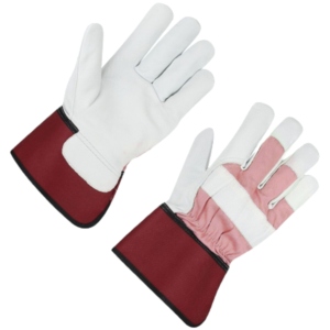 Gants de travail en cuir de vachette grainé haute performance, doux, confortables et à texture lisse, pour le jardinage domestique - Product Image 6