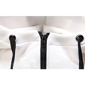 Sweat-shirts à capuche zippés pour hommes en molleton de coton et polyester, brodés, personnalisables, de haute qualité, grandes tailles, pour l'hiver - Product Image 3