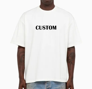 T-shirt en coton personnalisé de haute qualité, tissu doux et confortable, impression de logo OEM, vêtements décontractés, vente en gros - Product Image 1