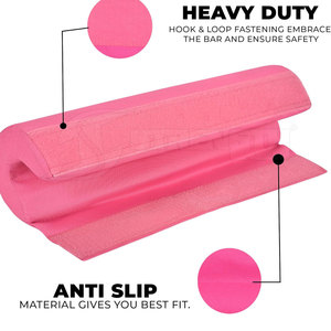 Almohadilla para barra de entrenamiento de fuerza, protección suave para el cuello para ejercicios de gimnasio, almohadilla para barra con ajuste seguro y cómodo - Product Image 3