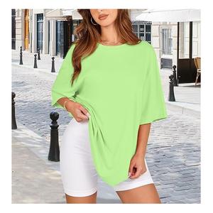 Nueva Camiseta de Mujer 100% Algodón, Cuello Redondo, Manga Corta, Ecológica, Antiarrugas, Transpirable, Estilo Casual para Verano - Product Image 5