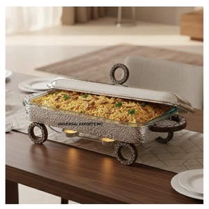 Plat à réchaud en métal de qualité supérieure, fait main, design élégant, nouvelle arrivée, chauffe-plat décoratif en métal - Product Image 1