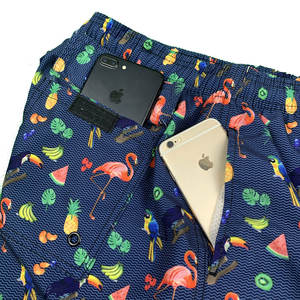 Shorts de bain pour hommes, décontractés, vintage, 100% coton, séchage rapide, respirants, élastiques, pour la plage et le surf - Product Image 6