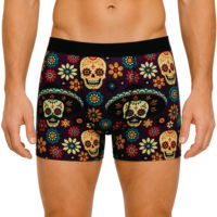 Boxers mi-hauts personnalisés pour hommes, sous-vêtements de sport par sublimation, tissu extensible respirant, taille élastique, antibactérien