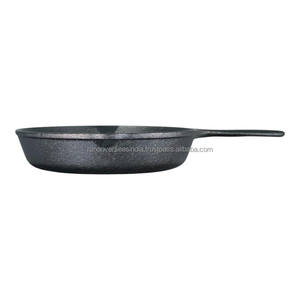 Juego de Utensilios de Cocina Ecológicos de Hierro Fundido con Acabado Natural, Diseño Minimalista, Wok Chino de 6 Pulgadas con Mango en Forma de Lágrima, Apto para Horno, Estufa y Parrilla - Product Image 3