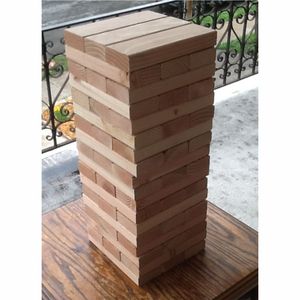 Jeu de Tour de Blocs en Bois Massif de Qualité Supérieure pour Familles – Jeu de Société Durable et Amusant pour Fêtes - Product Image 5