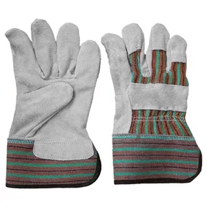 Gants de travail en cuir de vachette canadien, manchette caoutchoutée, certifiés CE, épaisseur 11 oz, longueur 26 cm, pour la sécurité industrielle - Product Image 5
