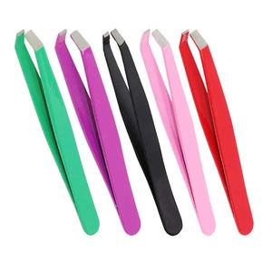 Pinzas Profesionales de Acero Inoxidable para Cejas, Puntas Afiladas para Extensiones de Pestañas, Definición de Cejas, Antiestáticas - Product Image 2