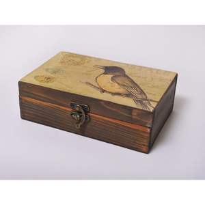 Boîte de rangement en bois et acrylique de luxe pour fruits secs, cadeaux de fête, rangement décoratif, boîte à bijoux - Product Image 4