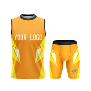Ventes en gros d'ensembles d'uniformes de football 7 sur 7 imprimés par sublimation, uniformes de football 7v7 de qualité supérieure, sublimation par compression - Product Image 3