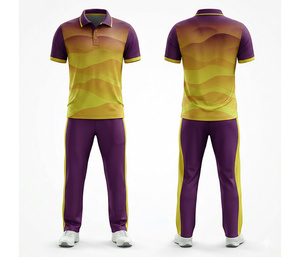 Custom Made <b>Cricket</b> Sportswear Uniform for Tournament Teams | Men Women Youth <b>Cricket</b> Wears Polo Shirt and Trouser Full Team - Product Image 5