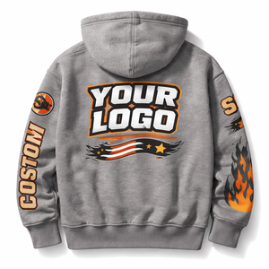 Custom Logo Full <b>Zip</b> Hoodie OEM Manufacturer for Bulk Orders - Wholesale Supplier - Product Image 2