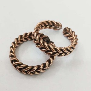 Anillos de Cobre Puro para Mujer, 99.9% Cobre, Arte Popular Moderno, Anillo Pulido Estilo Europeo, Regalo Empresarial de Moda, Año Nuevo, Unisex, Artesanía - Product Image 3