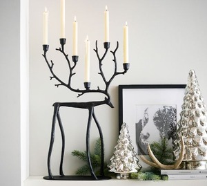Portavelas Cálido para Invierno con Diseño de Árbol – Decoración Festiva Moderna - Product Image 1