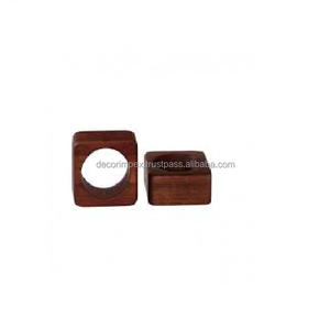 Meilleur support de qualité pour les fêtes porte-serviette rond en bois personnalisé pour les hôtels de décoration de table de fête et de mariage - Product Image 4