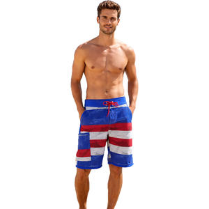 Pantalones Cortos Deportivos Casuales para Hombre, Talla Grande, Diseño de Rayas de Pescado Impresas en 3D, Cintura Elástica Cómoda, Lona - Product Image 1