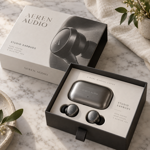 กล่องบรรจุภัณฑ์แบบลิ้นชักสำหรับหูฟัง AEREN Studio รุ่นสั่งทำพิเศษ - Product Image 1