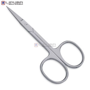 OEM ODM Outil de beauté haut de gamme, ciseaux à ongles en acier japonais, acier inoxydable, pointe non dentelée, tranchante, pour manucure et pédicure, courbés - Product Image 3