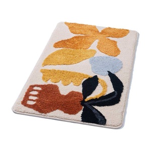 Latest Embroidery Custom Design <b>Bathroom</b> Mat Floor Foam Water Absorbent Foot Pad Toilet Bath Rugs Mats Washroom Matt Breathable - Product Image 1