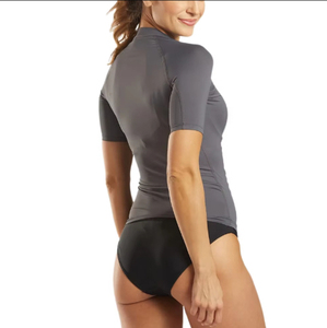 Nouveau Maillot de Bain Unisexe à Manches Courtes 2026 Orange Séchage Rapide Spandex/Polyester Anti-UV UPF50+ pour Adulte, Idéal Sports Aquatiques et Arts Martiaux - Product Image 2