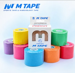 Bande de kinésiologie personnalisée multicolore de 5 cm, imperméable, respirante, en coton, pour le sport, la musculation, produit OEM - Product Image 2