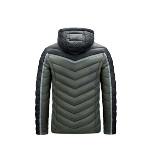 Men's <b>Slim</b> <b>Fit</b> Coated Stand Collar High Street Winter Bomber <b>Jacket</b> with Zipper Pocket - Product Image 6