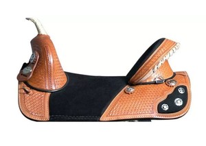 TI101OA070 Silla de Montar Occidental Personalizada de Cuero Genuino Premium sin Arco con Herrajes de Acero Inoxidable para Equitación - Product Image 2