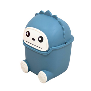 Mini Cubo de Almacenamiento de Plástico para Escritorio con Tapa y Diseño de Animales, Multiusos para el Hogar, Oficina y Más - Product Image 6