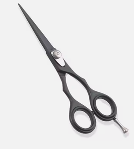 Ciseaux à sourcils professionnels de qualité supérieure, lame droite pour droitiers, manche en plastique, acier inoxydable, fabricant et fournisseur OEM ODM - Product Image 2