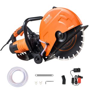 Sierra Circular Eléctrica para Concreto de 16 Pulgadas, Motor de 3200 W con 5 Profundidades de Corte Ajustables, Disco de Corte Húmedo Incluido - Product Image 1