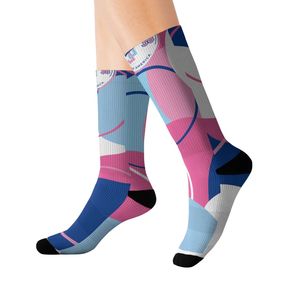 Calcetines Jack and Jill con Logotipo Personalizado, Calcetines Deportivos de Algodón Suave, Transpirable y Cómodo, de Longitud Media, para Uso Diario - Product Image 1