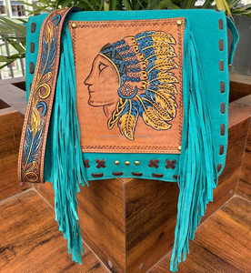 ¡Novedad de 2024! Bolso bandolera con flecos de cuero de gamuza a la moda, venta al por mayor, bolsos de mensajero de cuero genuino para mujer - Product Image 3