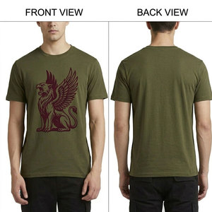 เสื้อยืดดีไซน์เรียบง่ายสำหรับคนรักการเดินทาง พร้อมลายกราฟิกสีแดงเข้ม สำหรับชุดลำลอง - Product Image 6