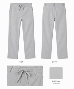 <b>Men's</b> Midweight Breathable Drawstring Waist <b>Summer</b> Casual <b>Trousers</b> Woven - Product Image 5