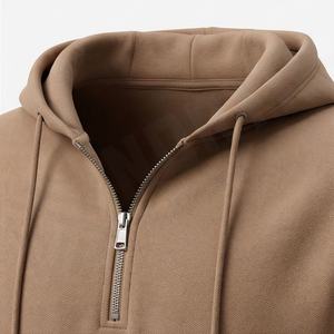 Sweat-shirt à capuche surdimensionné personnalisé pour couple, en molleton de coton, avec broderie et design uni, cadeaux d'automne personnalisés - Product Image 4