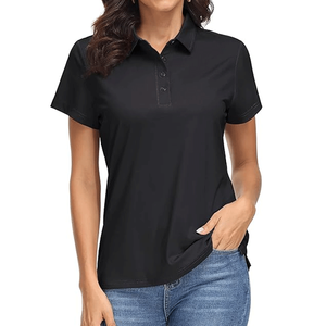 Chemise de golf décontractée vert fluorescent pour femme, protection solaire, sur mesure, vêtement d'été, séchage rapide, respirante, écologique, 100% - Product Image 4