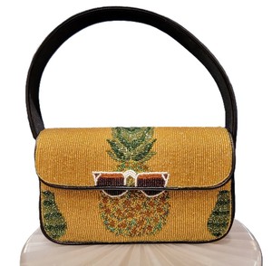 <b>Black</b> Seed Beaded Shoulder <b>Bag</b> Women Cowboys Embroidery Modern Handbag Crossbody Party <b>Evening</b> Fashion Statement Purse Gift - Product Image 4