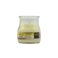 Vela de Parafina Aromática con Aroma a Crema de Vainilla Lumor, 120g, en Frasco de Vidrio, Aromaterapia, Decoración del Hogar, Dura de 20 a 40 Horas