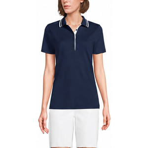 Camiseta Polo para Mujer PUFFIN SPORTS de Fábrica OEM, Manga Corta, Color Sólido, Transpirable, Tejida, Informal, para Primavera/Verano, Corte Regular - Product Image 3