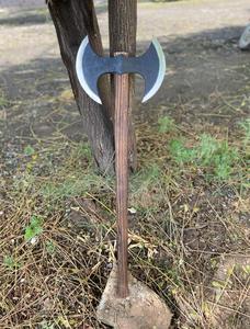STEEL CRAFT INTERNATIONAL Hand-Forged Carbon Steel Flat Personalized Hammer <b>Axe</b> 28" Full Tang Ash Wood <b>Handle</b> DIY Grade ODM - Product Image 4